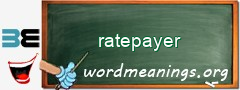 WordMeaning blackboard for ratepayer